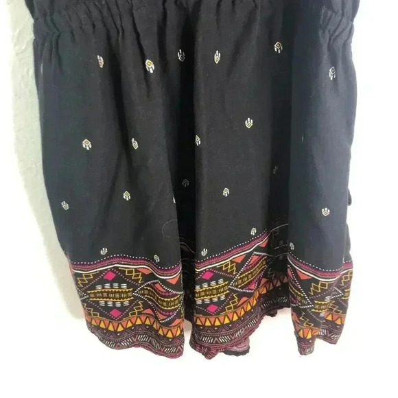 H&M X Coachella Boho Romper Boho Desert Black White Geometric Women's Size 10 - Picture 10 of 11